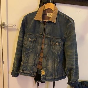 Polo Ralph Lauren distressed wool line jean jacket
